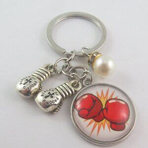 Boxing Glove Keychain Boxing Keychain Purse Accessory Boxing Sports Key Ring
